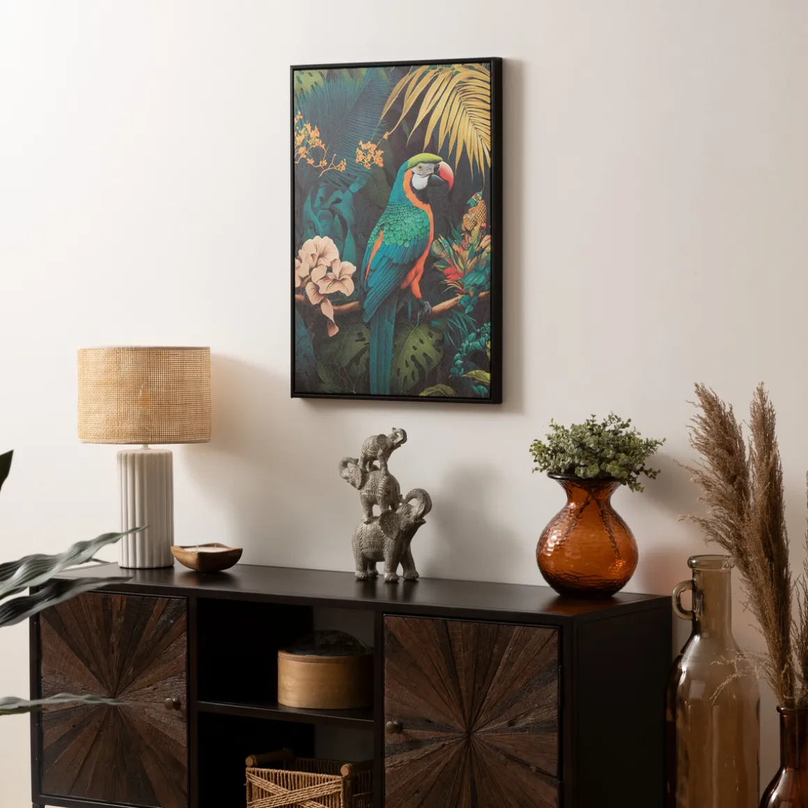 Toile imprimée encadrée "Charlène"