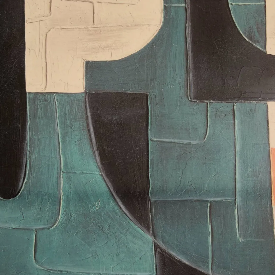 Toile peinte encadrée "Kelton"