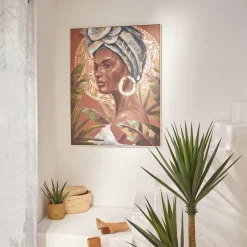 Toile peinte encadrée "Macarena"