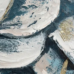 Toile peinte encadrée