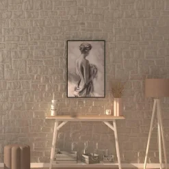 Toile peinte encadrée "Naked"