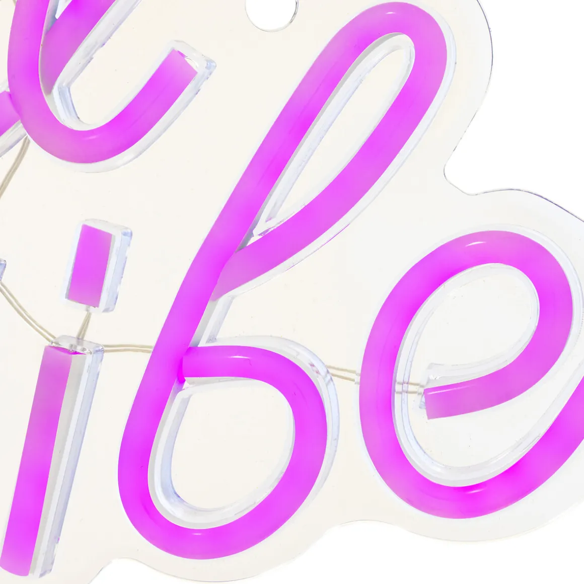 Tube néon mural LED "Good Vibes"