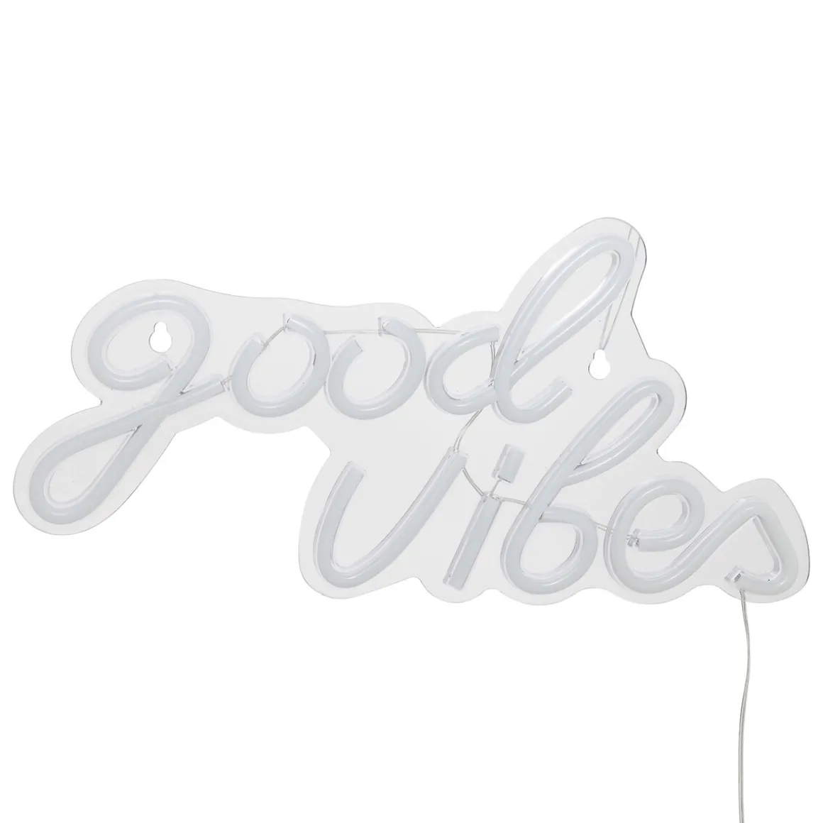 Tube néon mural LED "Good Vibes"