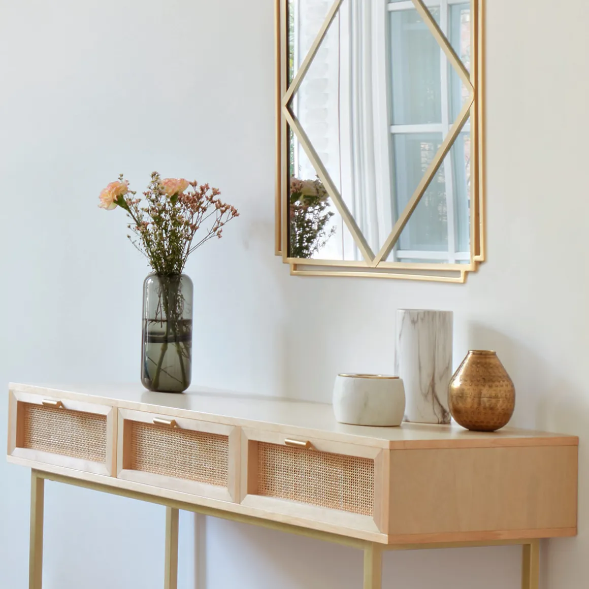 Vase bouteille "Line", verre