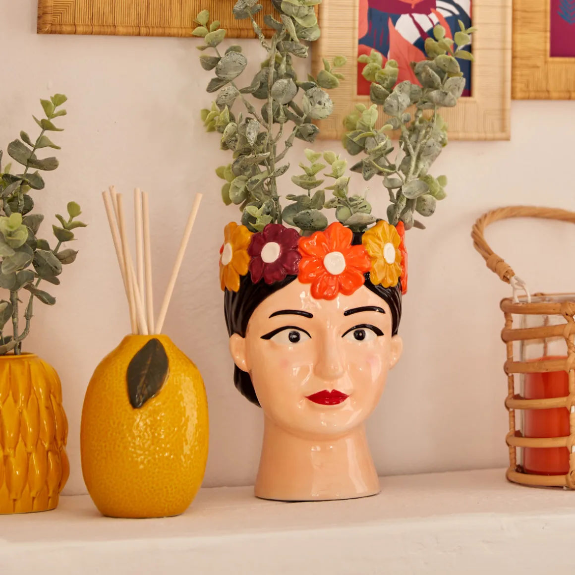 Vase tête de femme "Yuca"